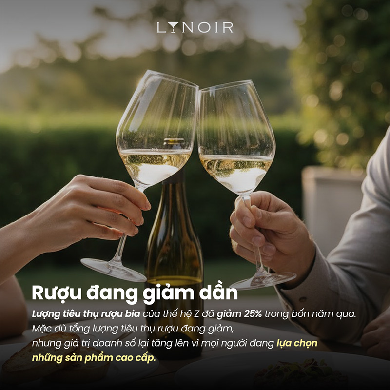 Rượu đang giảm dần