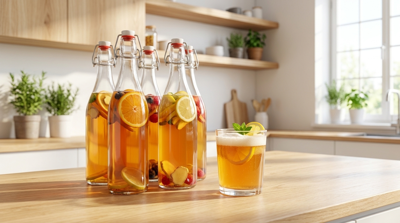 Chai Thủy Tinh Đựng Kombucha Có Ưu Điểm Gì? Lý Do Được Nhiều Người Lựa Chọn